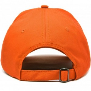 Baseball Caps Initial Hat Letter R Womens Baseball Cap Monogram Cursive Embroider - Orange - CJ18U36KW8D $11.84