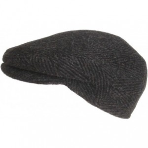 Newsboy Caps Biemonte Mohair & Wool Herringbone Ivy Cap Driver Hat Made in Italy - Brown - CW11B092Y6P $49.66
