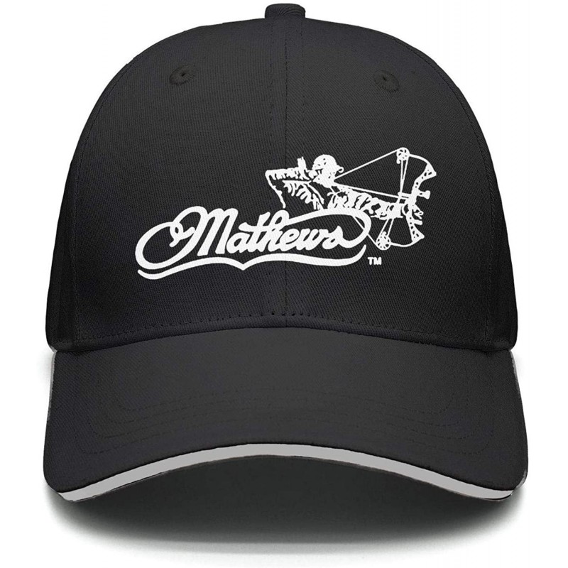 Baseball Caps Unisex Dad Cap Trucker-Mathews-Archery-Hat Casual Breathable Baseball Snapback - Black-139 - CV18Q8R0SMS $25.70