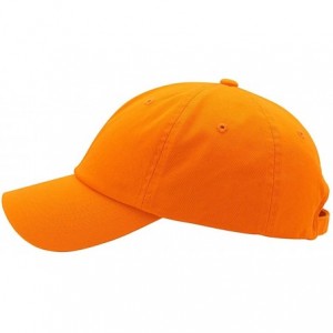 Baseball Caps Baseball Cap Men Women-Cotton Dad Hat Plain - Orange - C112MXKCN1Y $8.25