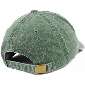 Baseball Caps Small Vintage 1950 Embroidered 70th Birthday Washed Pigment Dyed Cap - Dark Green - CR18C6UKOKG $14.42