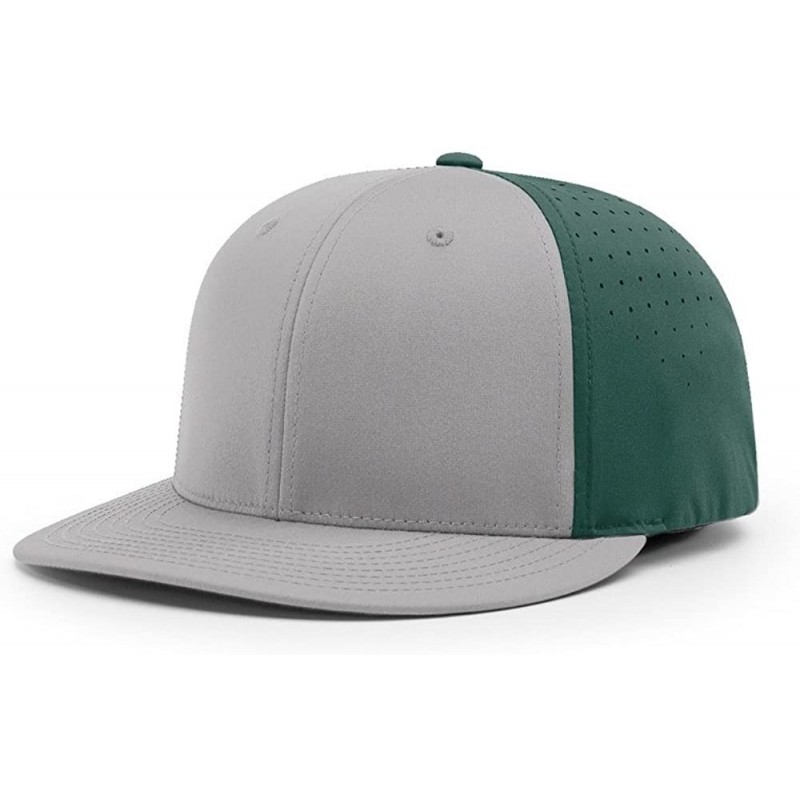 Baseball Caps PTS30 LITE R-Flex PTS 30 FIT Baseball HAT Ball Cap - Grey/Dark Green - CV186XNH7ME $10.09