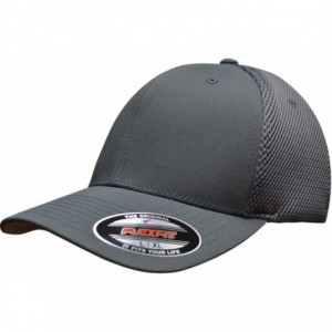 Baseball Caps 3-Pack Premium Original Ultrafibre Mesh Fitted Cap - Gray - C8127JBZO8H $82.29