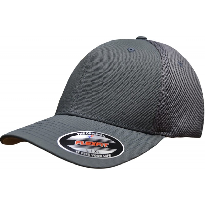 Baseball Caps 3-Pack Premium Original Ultrafibre Mesh Fitted Cap - Gray - C8127JBZO8H $39.27