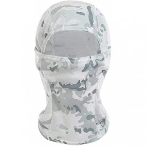 Balaclavas Balaclava Face Mask for Men Women Motorcycle Windproof Face Cover Ninja Mask - White Camouflage - C11983XC3CA $27.74