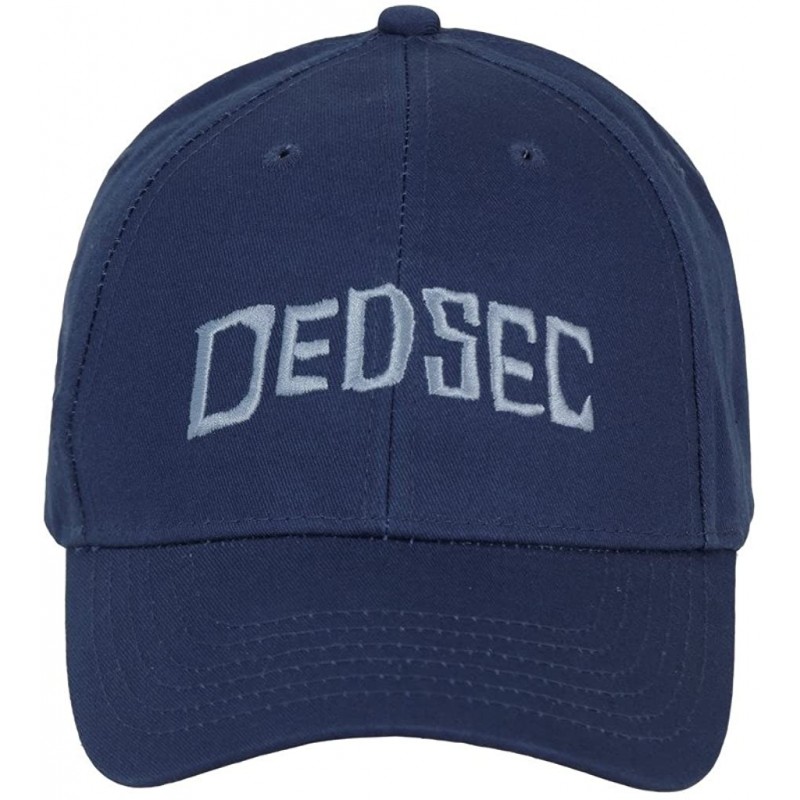 Baseball Caps Watchdogs Dedsec Hacking Group Adjustable Baseball Cap - Navy - C7185YIXTGC $21.84