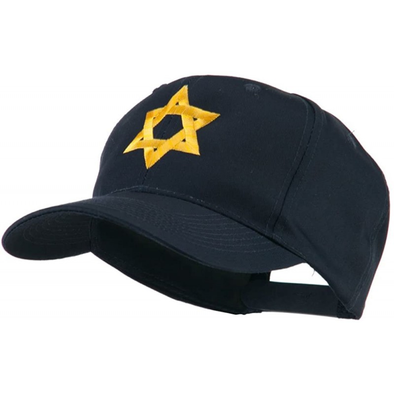Baseball Caps Jewish Star of David Embroidered Cap - Navy - C911I67H3ZL $23.53