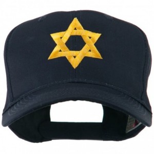 Baseball Caps Jewish Star of David Embroidered Cap - Navy - C911I67H3ZL $44.33