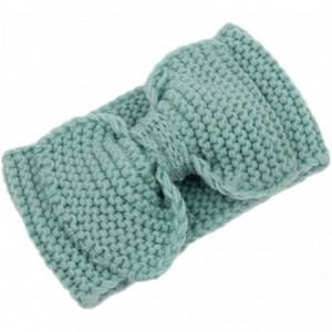 Headbands Women's Crochet Big Bow Knitted Winter Headband 1 - Lightblue - C91870EUA00 $9.69