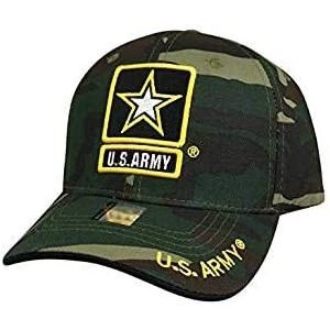 Baseball Caps US Army Baseball Hat - Licensed Military Baseball Cap for Veterans- Retired- and Active Duty - Camo - CF18RRWG2...