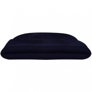 Skullies & Beanies Custom Hat Wool Cuffed Plain Beanie Warm Winter Knit Hats Skull Cap DIY Hat - Dark Grey-2 - CT18LXY3NUH $1...