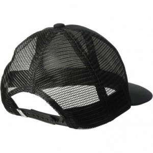 Baseball Caps Men's The Hauler Low Mesh Back Trucker Hat Adjustable Snapback Cap - Black - CZ18CA4O83U $35.13