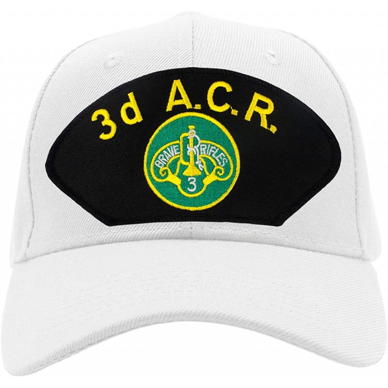 Baseball Caps 3rd ACR (Armored Cavalry Regiment) Hat/Ballcap Adjustable One Size Fits Most - White - CH18O0NOHC7 $18.36