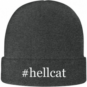 Skullies & Beanies Hellcat - Soft Hashtag Adult Beanie Cap - Grey - C81929GZ6KY $39.96