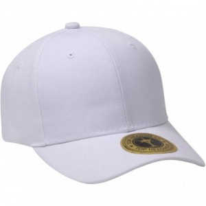 Baseball Caps Structured Hook & Loop Adjustable Hat - White - CR182ARTK06 $10.31
