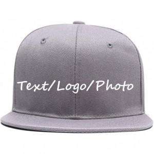 Baseball Caps Snapback Personalized Outdoors Picture Baseball - Gray - CR18I8Z60X4 $26.00
