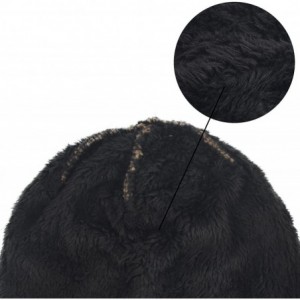 Skullies & Beanies Winter Outdoor Knitted Visor Beanie Hat with Brim Fur Lined Ski Snowboarding Cap - Tan - C1188TATQHQ $21.26