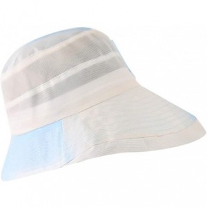Sun Hats Women Ladies Summer Sunhat with Flower Beach Wide Brim Cap Straw Hat for Travel Vacation - Light Blue - C418RO7ZITM ...