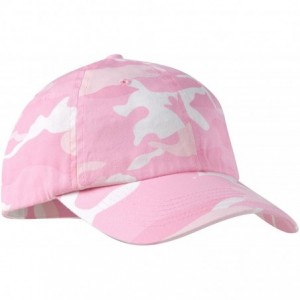 Baseball Caps Fashionable Camouflage Twill Cap - Pink Camouflage - CM114V1R1R1 $12.37
