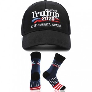 Baseball Caps Make America Great Again Hat with Trump Wristband Donald Trump Hat 2020 USA Cap Keep America Great - Black-b - ...