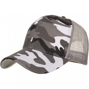 Skullies & Beanies Men Women Baseball Cap Mesh Embroidered Summer Style Fashion Hats Sport Sun Protect - Gray - C018CZ627UG $...