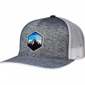Baseball Caps Trucker Hat - Mountain Sky - Static/White - C718LQRRO09 $54.74