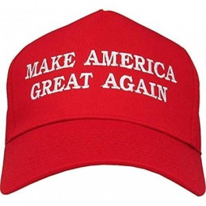 Baseball Caps Cotton Baseball Cap Make America Great Again Trump Hat Adjustable - Red 002 - C618L3YRTO4 $8.25