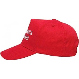 Baseball Caps Cotton Baseball Cap Make America Great Again Trump Hat Adjustable - Red 002 - C618L3YRTO4 $8.25