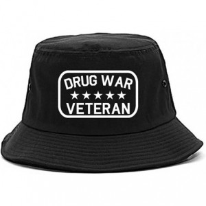 Baseball Caps Drug War Veteran Bucket Hat - C3182HIKAU3 $52.93