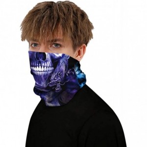Skullies & Beanies Windproof Face Mask-Balaclava Hood-Cold Weather Motorcycle Ski Mask - Cigarette Skull - CL197ZY6GYX $11.97