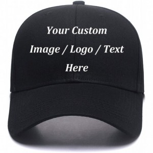 Baseball Caps Custom Baseball Hat-Snapback.Design Your Own Adjustable Metal Strap Dad Cap Visors - Black - CT18KRMS6WN $26.17