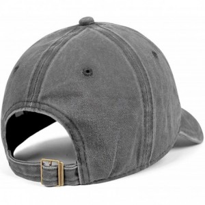 Baseball Caps Unisex Womens Men Cute Denim Baseball Hat Adjustable Mesh Captain Flat Caps - Grey-96 - CM18TDXN928 $33.40