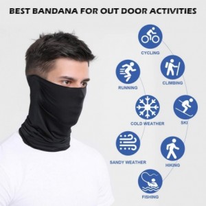 Balaclavas Bandanas Neck Gaiter Face Cover Scarf- Dust Wind Headwear Bandana for Men Women - 10 Pcs - CC198894YL0 $19.24