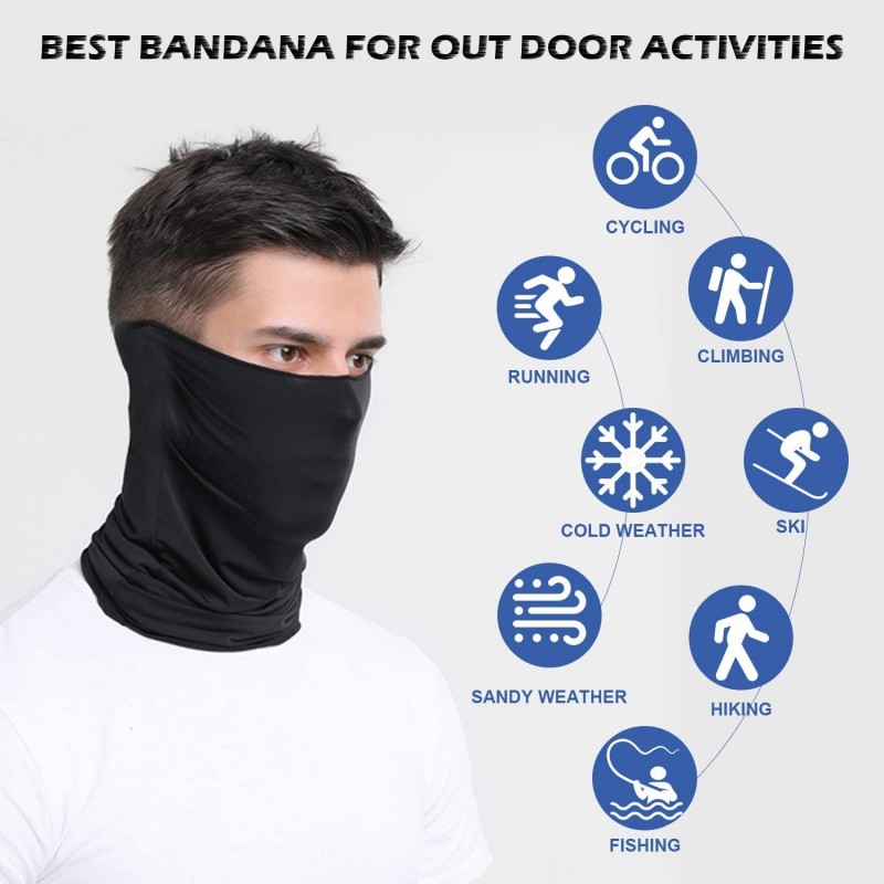 Bandanas Neck Gaiter Face Cover Scarf- Dust Wind Headwear Bandana for ...