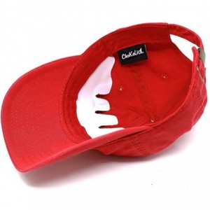 Baseball Caps King Snake Dad Hat Cotton Baseball Cap Polo Style Low Profile - Red W - C718KED74NA $12.80