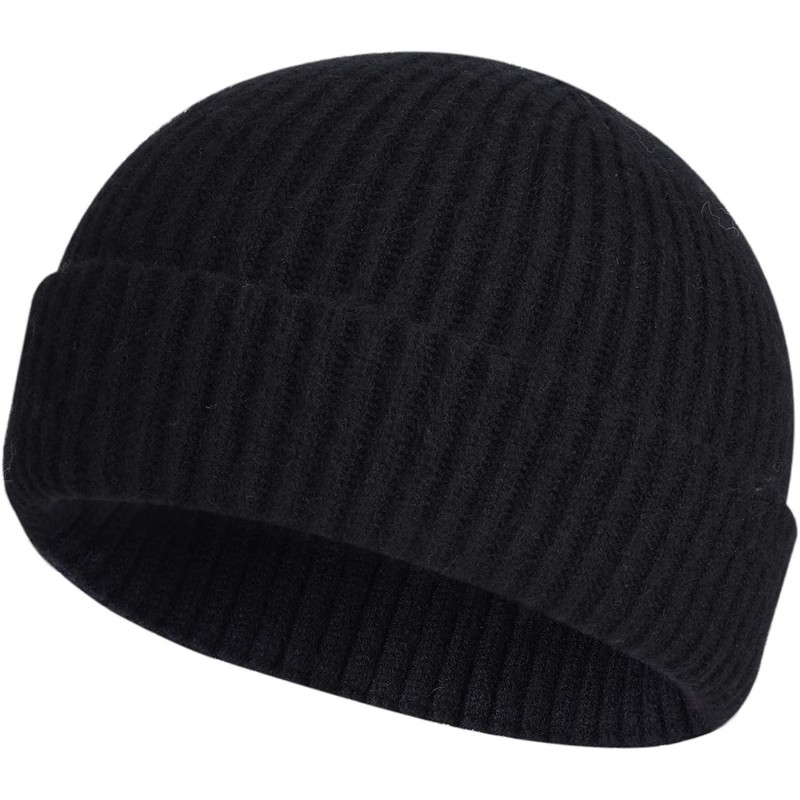 Skullies & Beanies Swag Wool Knit Cuff Short Fisherman Beanie for Men Women- Winter Warm Hats - CN1985S79CO $12.76