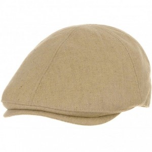 Newsboy Caps Wool Newsboy Hat Flat Cap SL3021 - Beige - CU12M0G1DOZ $45.54
