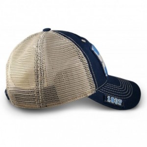 Baseball Caps Chicago Flag Dad Hat in Navy Mesh Adjustable Snapback Vintage Look - C211SXBA9Q9 $20.76