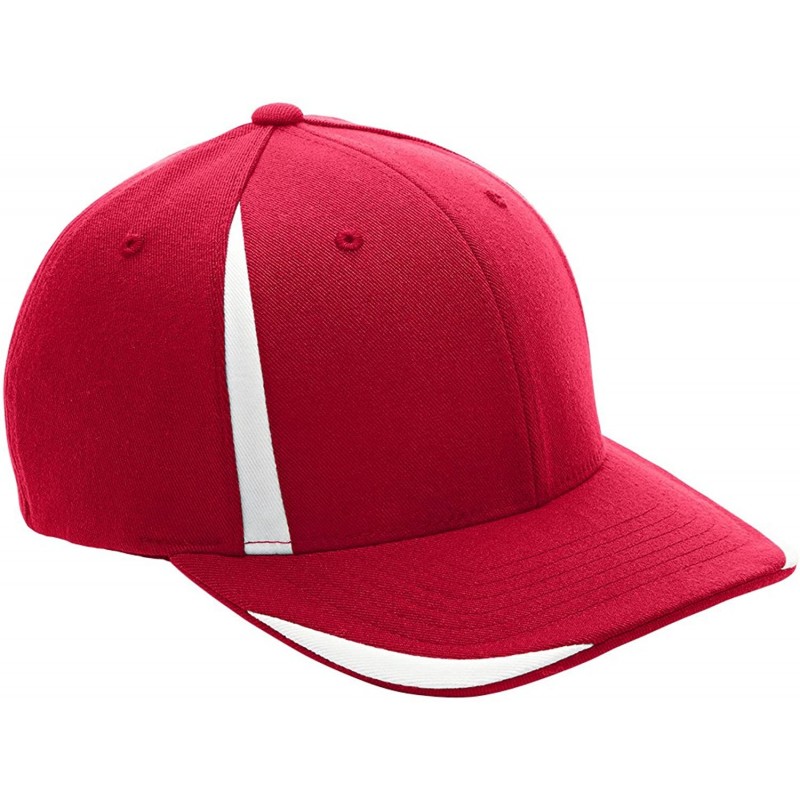 Baseball Caps Pro Performance Front Sweep Cap (ATB102) - Sp Red/Wht - CO12HHBCWWZ $20.17