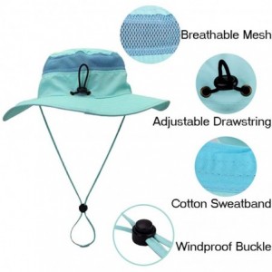 Sun Hats Wide Brim Sun Protection Bucket Hat Adjustable Outdoor Fishing - B09008-pink - CY18REMQZ4U $12.00