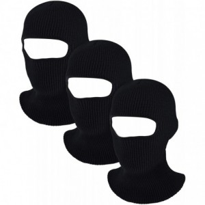 Balaclavas Full Face Cover Knitted Balaclava Face Mask Winter Ski Mask with 1-Hole for Winter Adult Supplies - CR1925Q44YC $1...