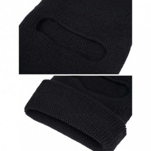 Balaclavas Full Face Cover Knitted Balaclava Face Mask Winter Ski Mask with 1-Hole for Winter Adult Supplies - CR1925Q44YC $2...