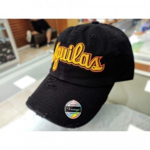Baseball Caps Aguilas Cibaeñas Vintage Hats - Black/Yellow Aguilas - CW18HU7ATO3 $52.67