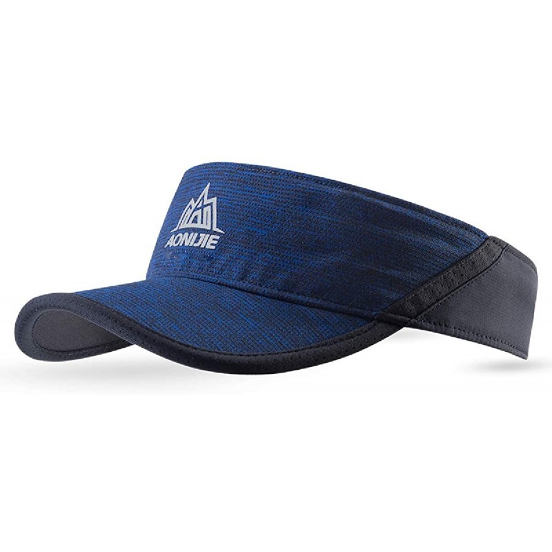 Visors Sun Visor Cap Summer Sun Hat for Men and Women Outdoor Activities & Sports - Navy Blue - CG1808OCR73 $33.10