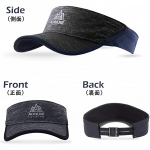 Visors Sun Visor Cap Summer Sun Hat for Men and Women Outdoor Activities & Sports - Navy Blue - CG1808OCR73 $33.10