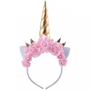 Headbands Girls Unicorn Headband Headwear Kids Birthday Party Cosplay Costume Hairband - 11 - CQ186O9TNKM $19.82