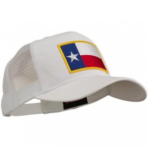 Baseball Caps Texas State Flag Patched Mesh Cap - White - C811TX7GFO3 $47.64