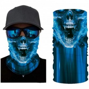 Balaclavas 4pcs 3D Print Multifunction Outdoor Headwear Face Dust Mask Cover Bandanas Magic Scarf - 4packn - C1197TARTRE $16.40