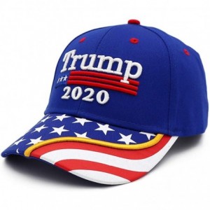 Baseball Caps Trump 2020 Keep America Great Campaign Embroidered USA Flag Hats Baseball Trucker Cap for Men and Women - CW18A...