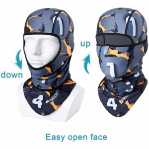 Balaclavas Balaclava Windproof Ski Mask(Easy Open/Close) - Orange - CR18A6Z357K $32.77